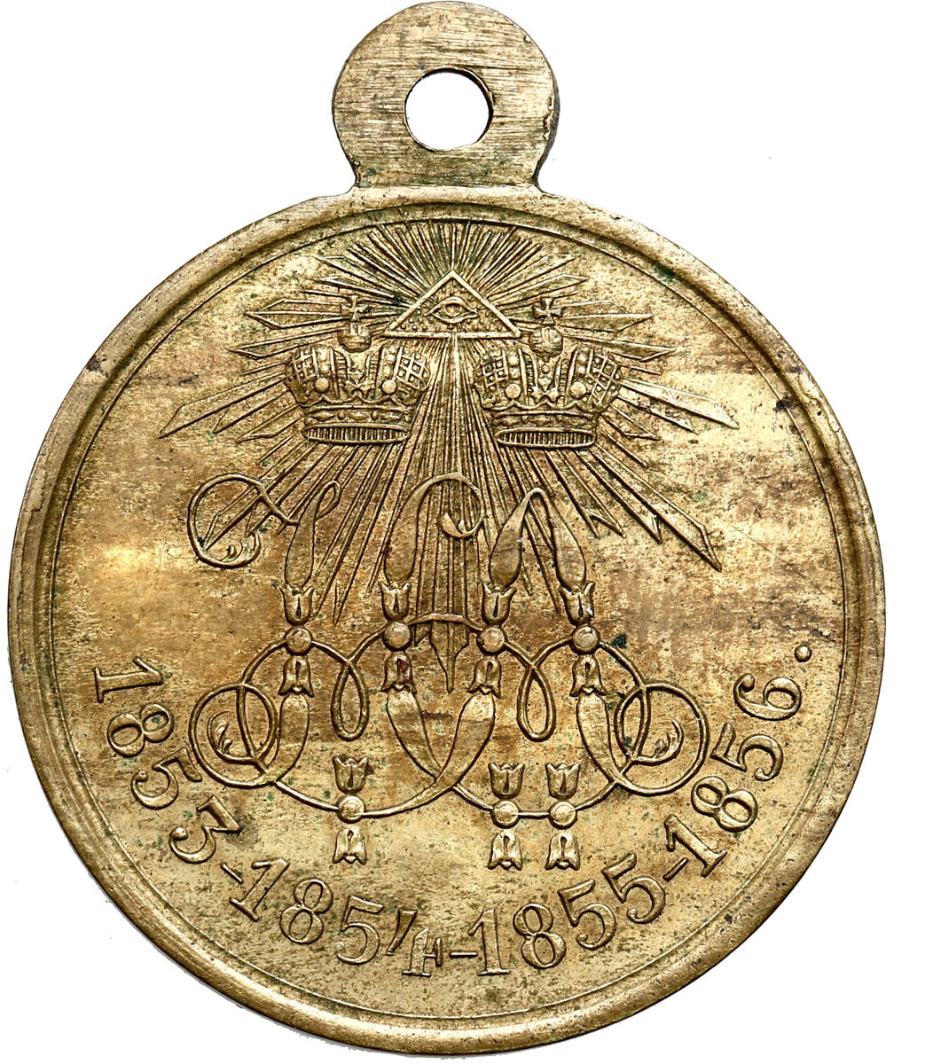 Rosja. Aleksander II. Medal za wojnę krymską 1853-1856 - ŁADNY
